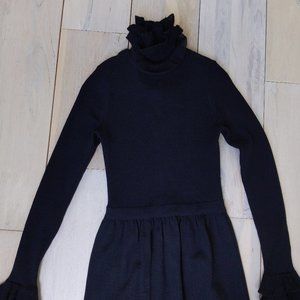 Vintage 70’s Roncelli Wool Blend Ribbed Knit Sweater Maxi Dress